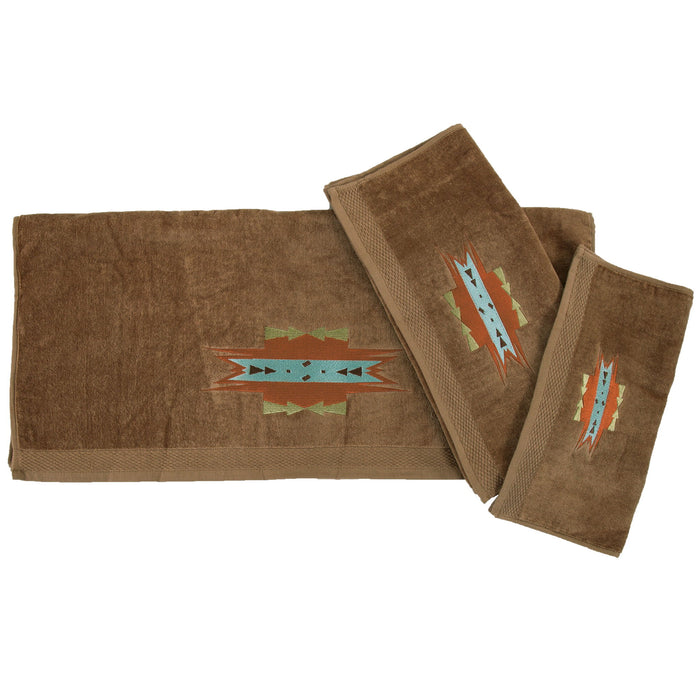 Mesa - Towel Set (Set of 3), 2 Per Carton - Mocha