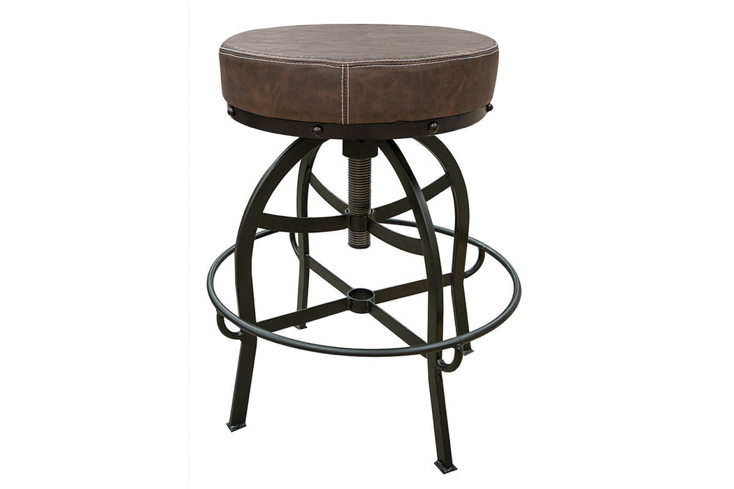 Adjustable Swivel Stool - Brown
