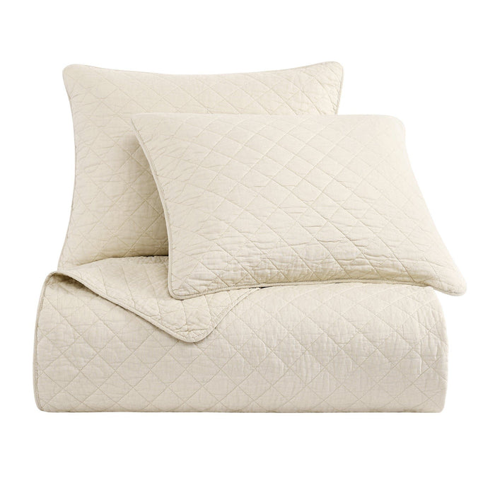 Cotton Comfort - King Quilt Set (Set of 3) - Prairie Tan