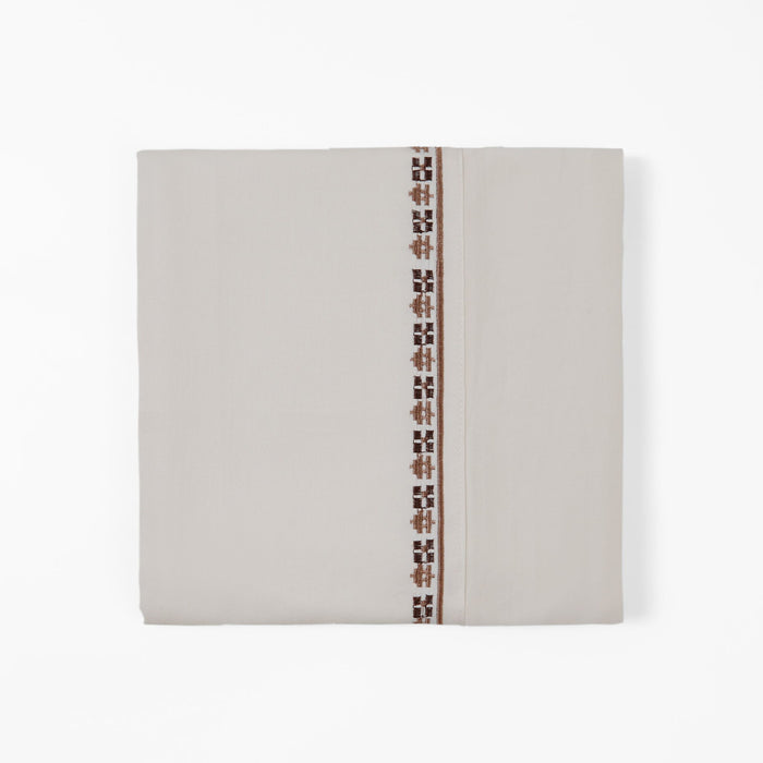 Fair Isle - Queen 350TC Rustic Sheet Set (Set of 4) - Cream