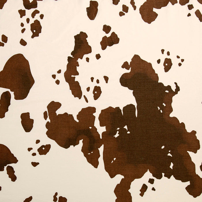 Elsa Cowhide - Full 200TC Cotton Cowhide Sheet Set (Set of 4) - Chocolate