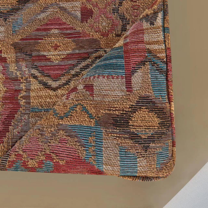 Ruidoso - Queen Comforter Set (Set of 4) - Gold / Red / Blue