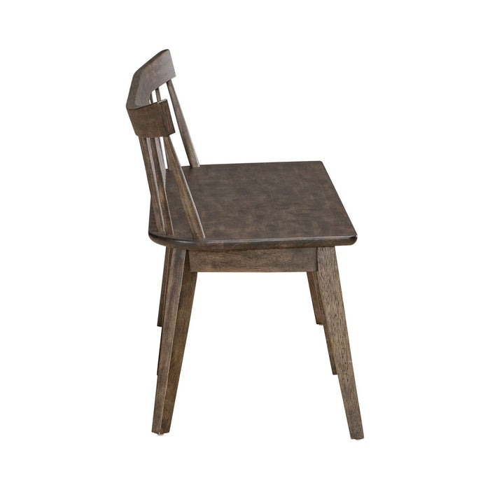 Midland Falls - Spindle Back Bench - Rustic Brown