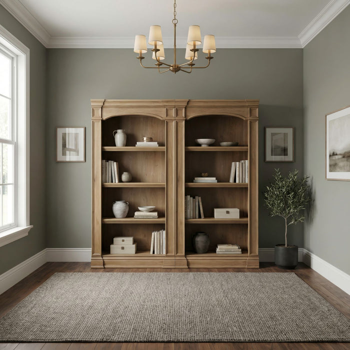 Reynolda - Bunching Bookcase (Set of 2) - Camel Beige