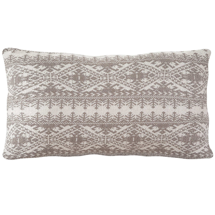 Fair Isle - Knit Body Pillow - Taupe