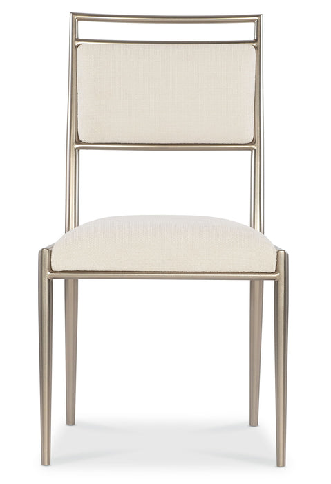 Geometry - Metal Side Chair - Radiance / Beige