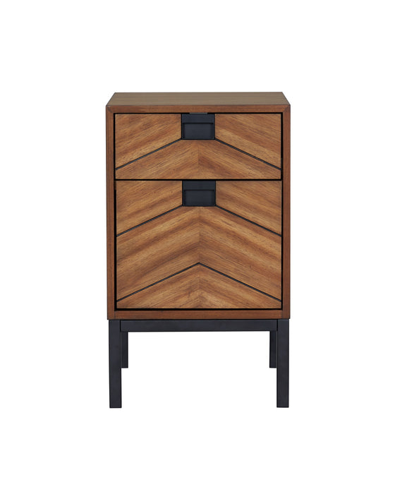 Astoria - Chairside Table - Light Brown