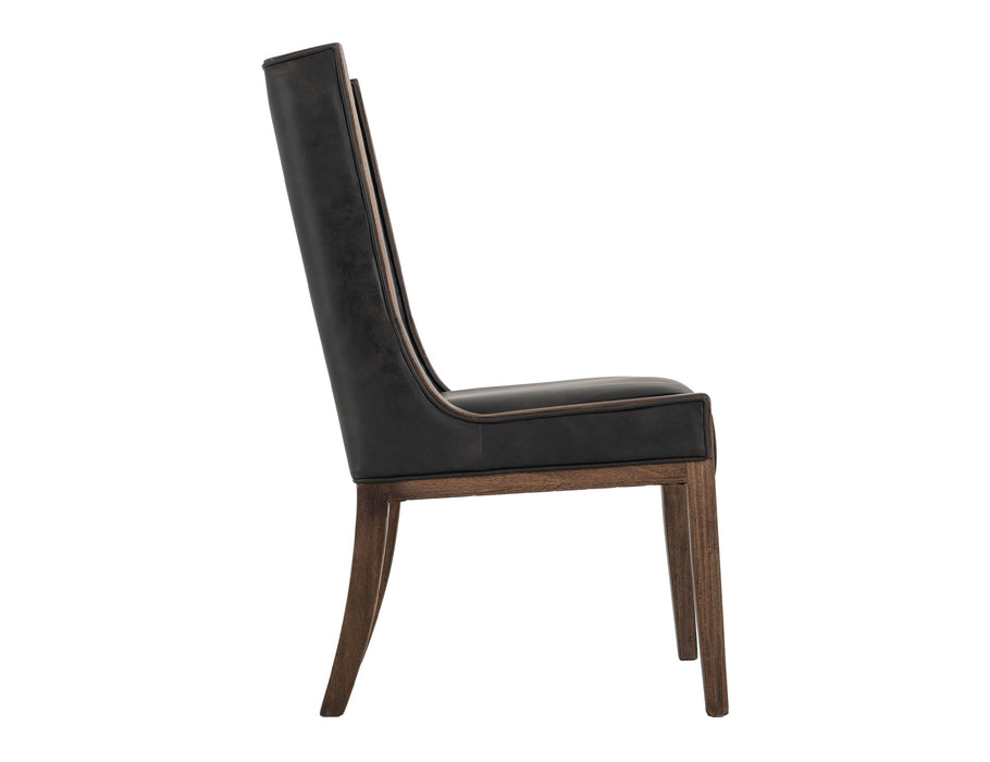 Walnut - Upholstered Chair (Set of 2) - Brown/Black