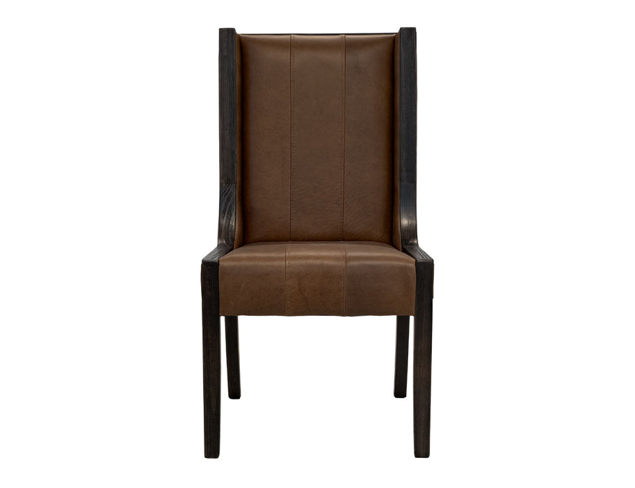 Balam - Leather Upholstered Chair (Set of 2) - Brown