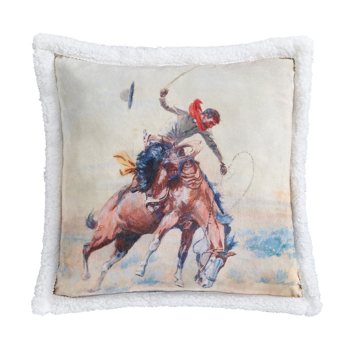 Campfire - Buster Campfire Sherpa Pillow 6 Per Carton - Multi Color