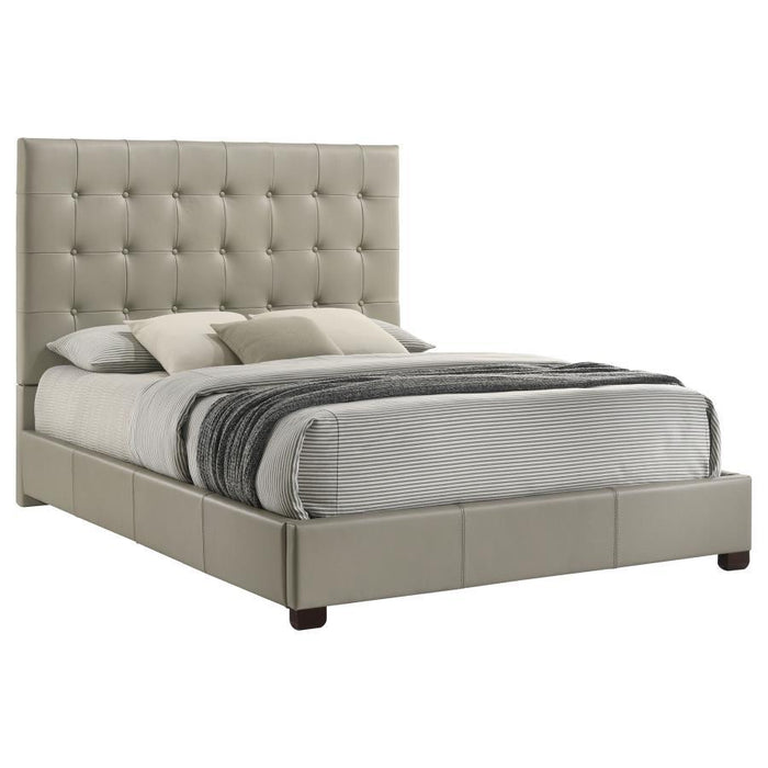 Medley - Genuine Leather Platform Bed