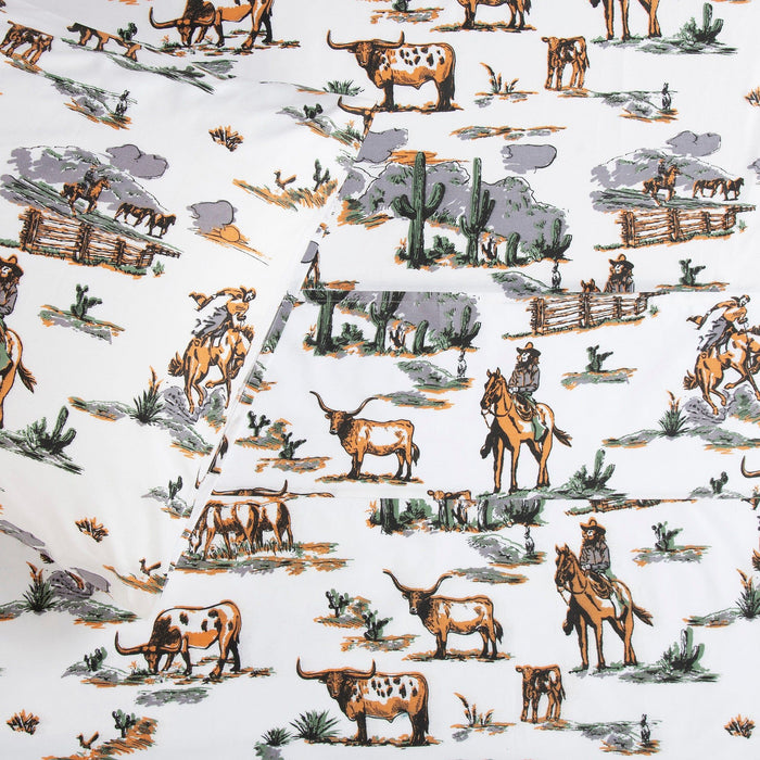 Ranch Life - Twin 200TC Cotton Sheet Set (Set of 3) - Duffle Bag
