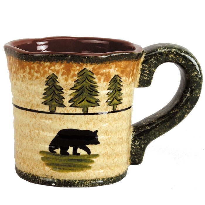Rustic Bear - Mug (Set of 4), 2 Per Carton - Multi Color