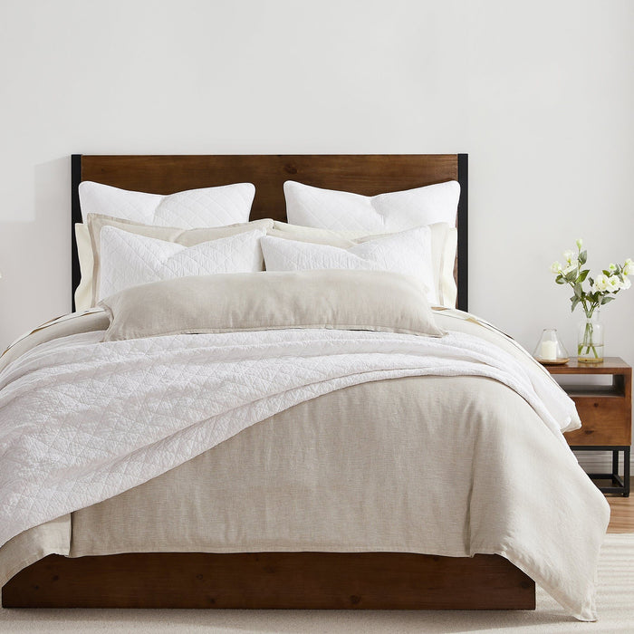 Cotton Gauze - King Stonewashed Quilt Set (Set of 3) - Vintage White
