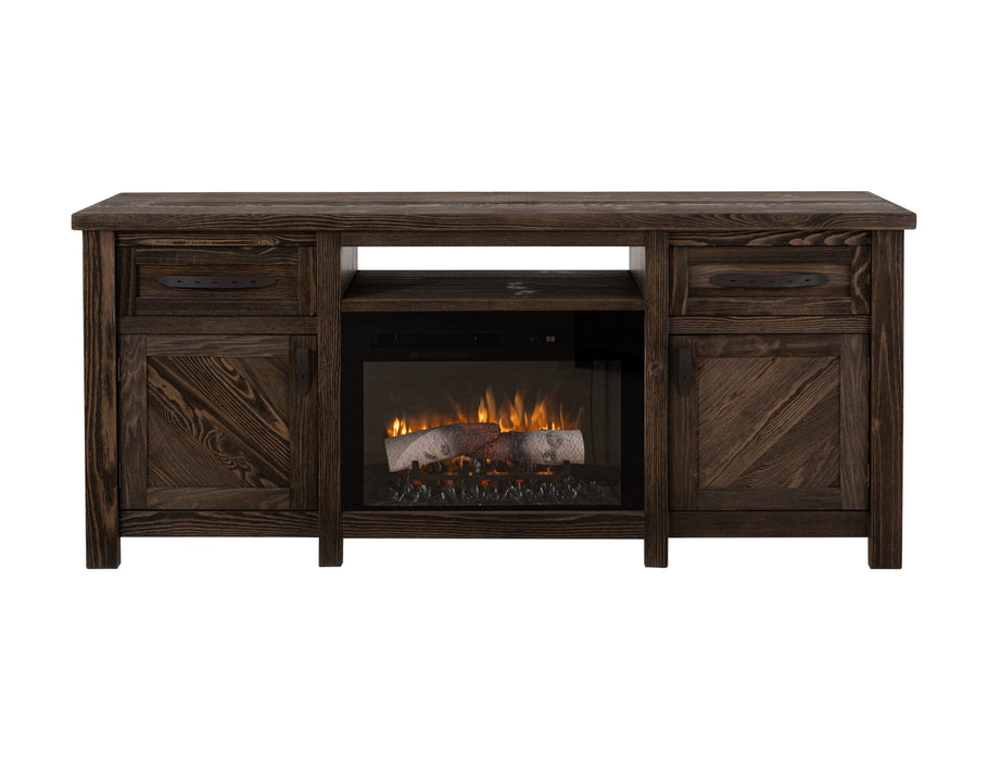 Dutton - Electric Fireplace - Rookwood Brown