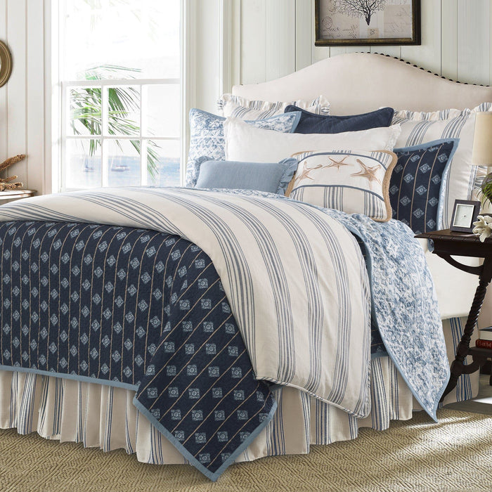 Prescott - Queen Duvet Cover Set (Set of 3) - Navy