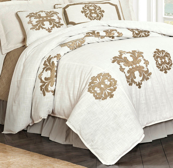 Madison - Queen Linen Duvet Cover - Oatmeal