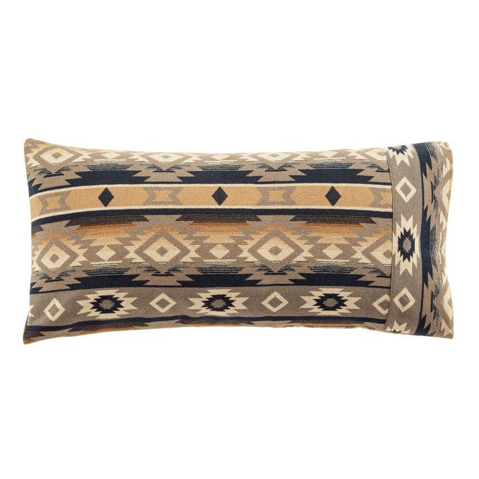 Taos - 20" x 30" Wool Blend Self Cuff Pillowcase - Multi Color