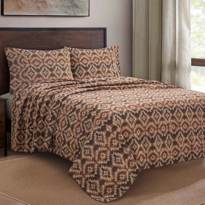Mesa - Full/Queen Wool Blend Blanket Set (Set of 3) - Multi Color