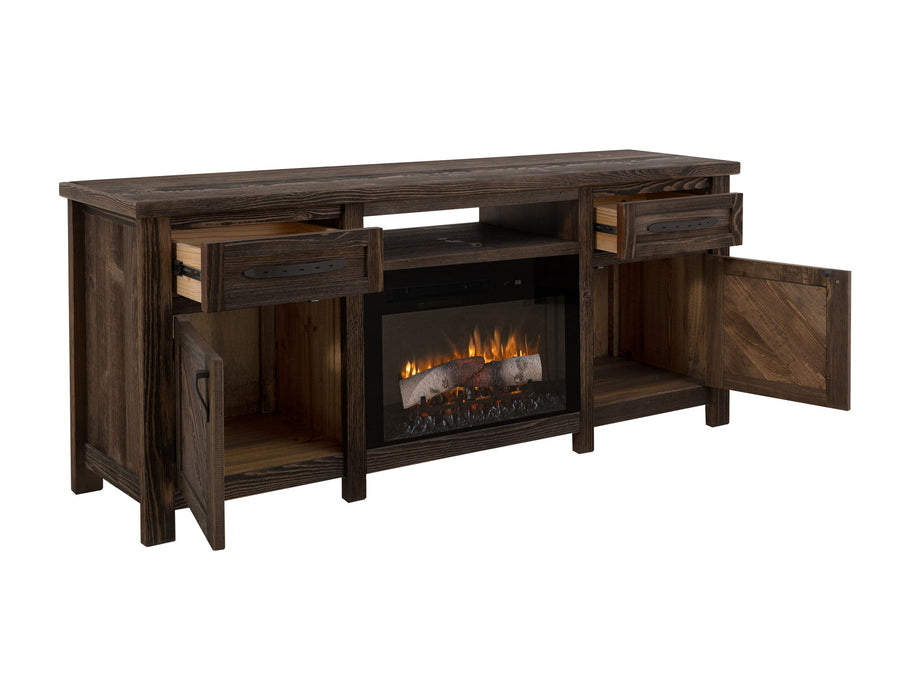 Dutton - Electric Fireplace - Rookwood Brown