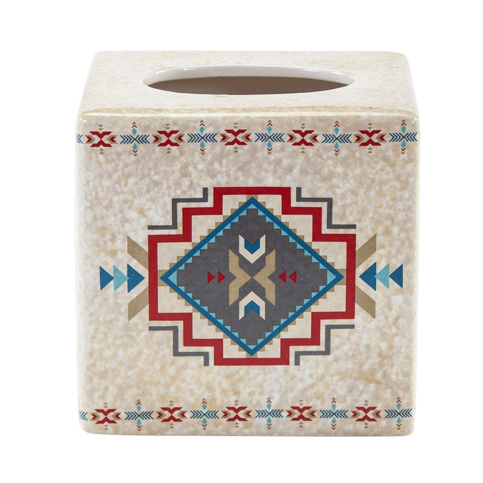 Spirit Valley - Ceramic Tissue Box Cover, 2 Per Carton - Multi Color