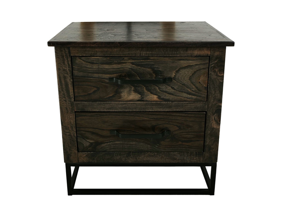 Teak - Nightstand - Oil Black