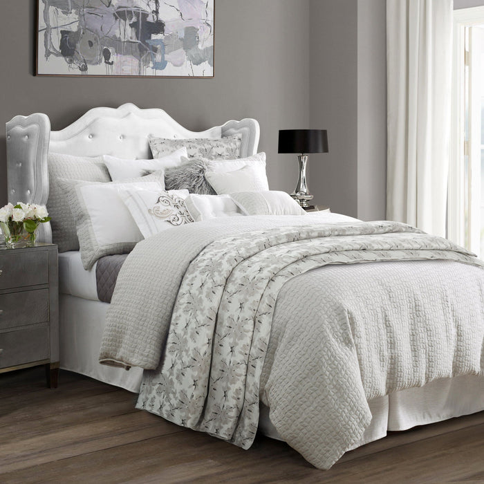 Warshack Inkblot - King Duvet Cover - Gray
