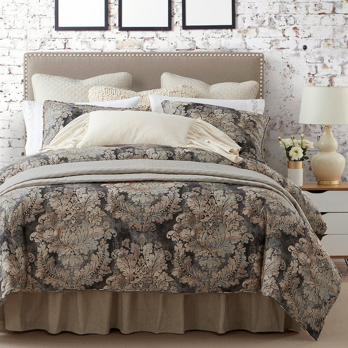Victoria - King Washed Linen Comforter Set (Set of 3) - Multi Color