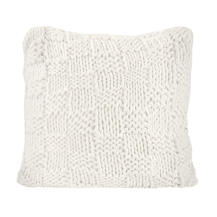 Chess Knit - Euro Sham - Natural