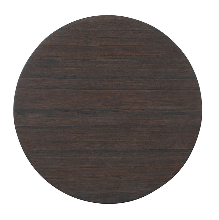 Commerce And Market - Round Side Table - Dark Brown