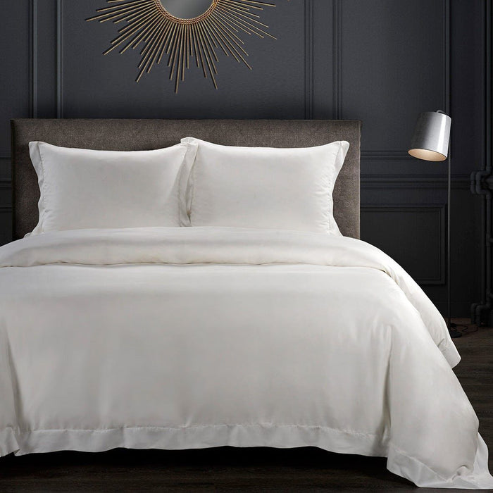 Lyocell - Queen Eucalyptus Duvet Cover Set (Set of 3) - White