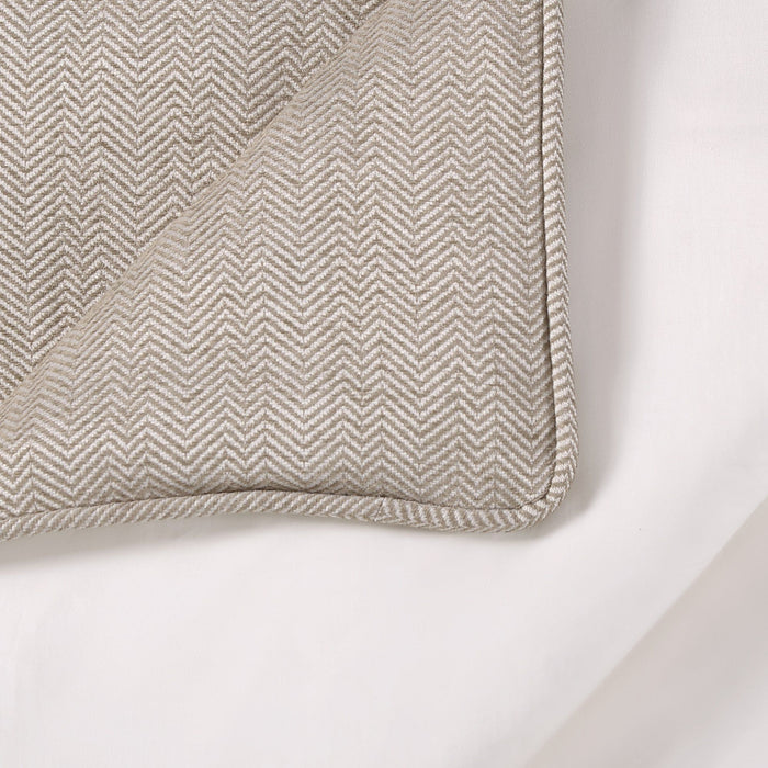Chenille Herringbone - King Duvet Cover Set (Set of 3) - Sand