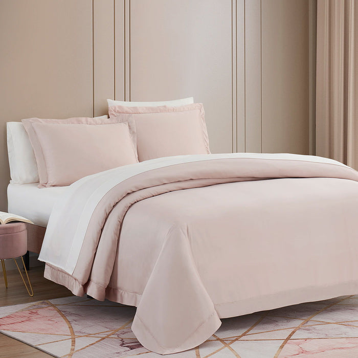 Lyocell - King Eucalyptus Duvet Cover Set (Set of 3) - Blush