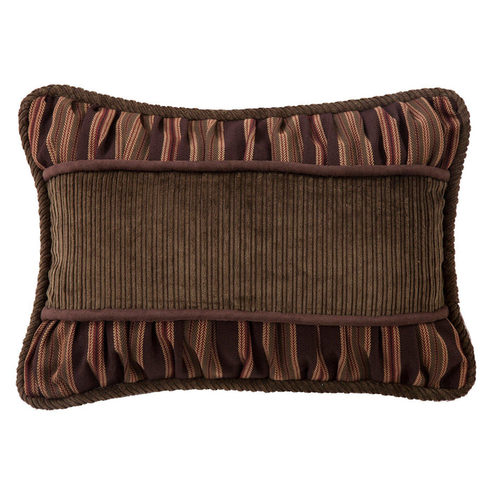 Forest Pine - Pinecone Corduroy Rouching Detailed Pillow - Brown