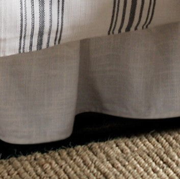 Blackberry - King Gathered Bed Skirt - White