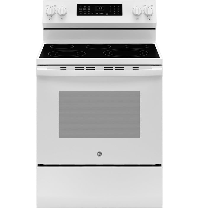 GE® 30" Free-Standing Electric Convection Range with No Preheat Air Fry and EasyWash™ Oven Tray