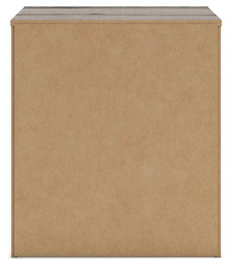 Graystorm Full Panel Bed with Storage with Mirrored Dresser and Nightstand