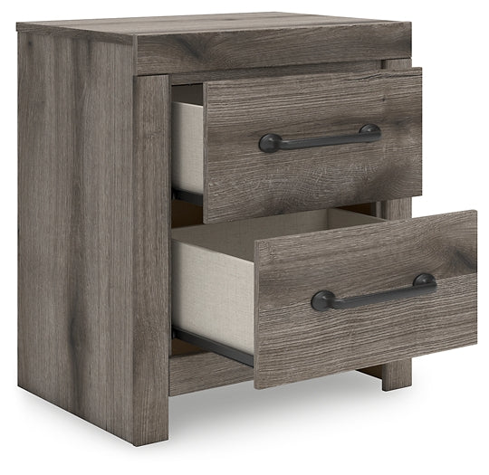 Graystorm Twin Panel Bed with Mirrored Dresser, Chest and Nightstand