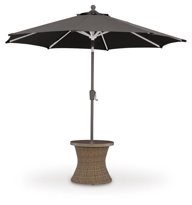 Laguna Heights Round End Table w/UMB OPT