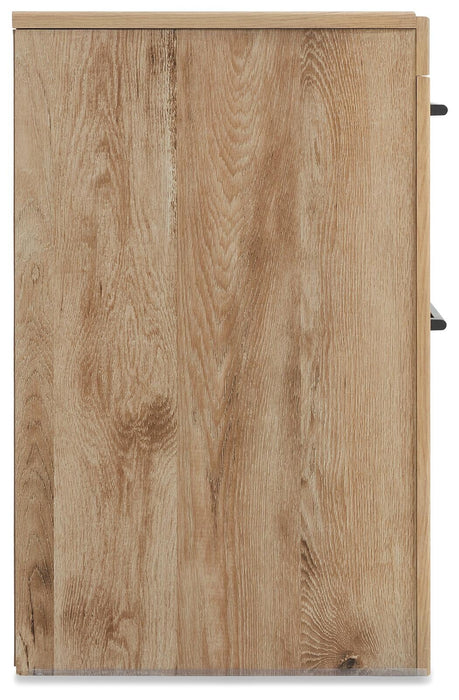 Hyanna King Panel Storage Bed with 2 Under Bed Storage Drawers, Dresser, Mirror, Chest and Nightstand