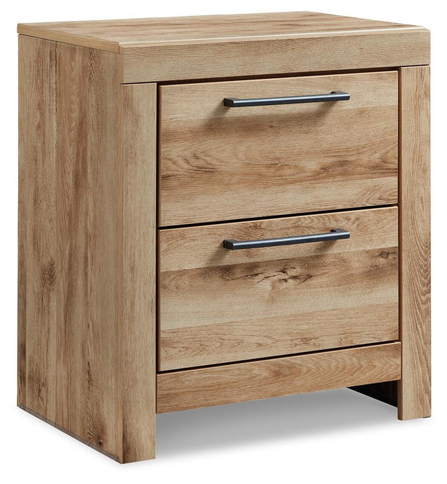 Hyanna King Panel Bed, Dresser, Mirror, Chest and Nightstand