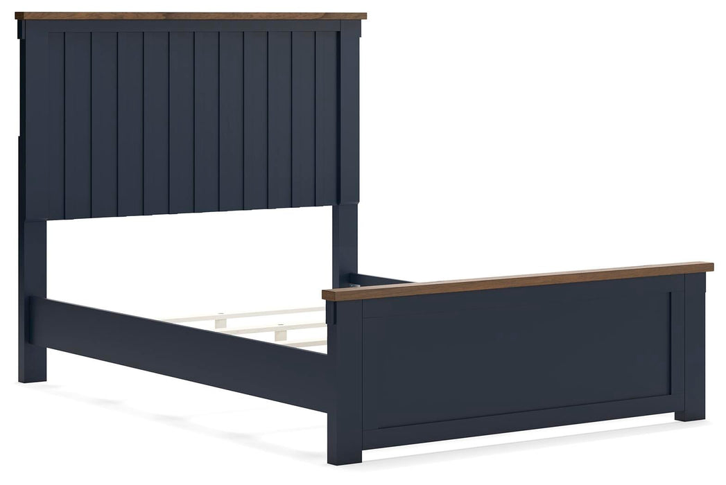 Landocken Full Panel Bed, Dresser and Mirror