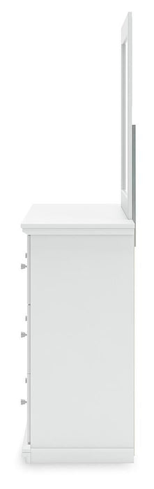 Bostwick Shoals Twin Panel Bed, Dresser and Mirror