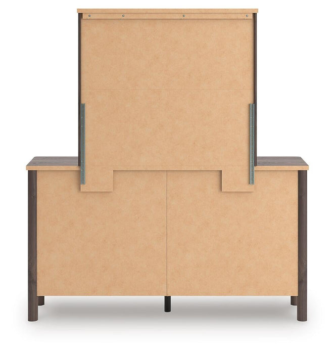 Pamytta Twin Panel Platform Bed, Dresser, Mirror and Nightstand