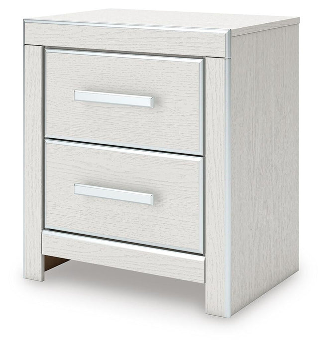 Zuraleus Queen Upholstered Panel Platform Bed, Dresser, Mirror and Nightstand